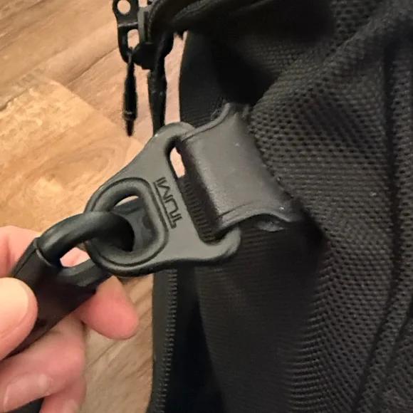 Tumi black travel bag/carryon